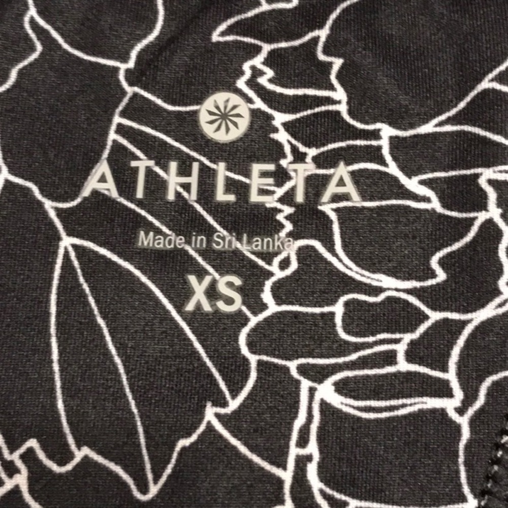 ATHLETA Black Floral Tank - Picture 3 of 9